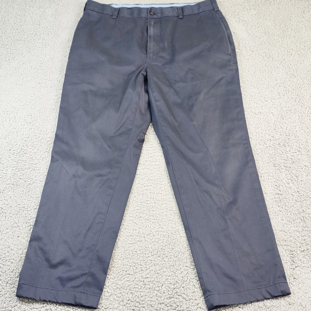 Brooks Brothers Clark Fit Advantage Chino Pants Mens 34x30 Gray Stretch - Picture 2 of 11